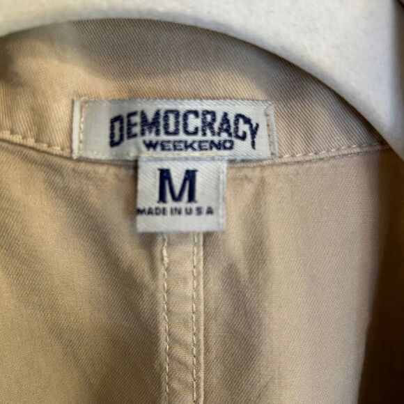 Women’s Democracy Weekend Shirt khaki Beige M - Picture 3 of 5